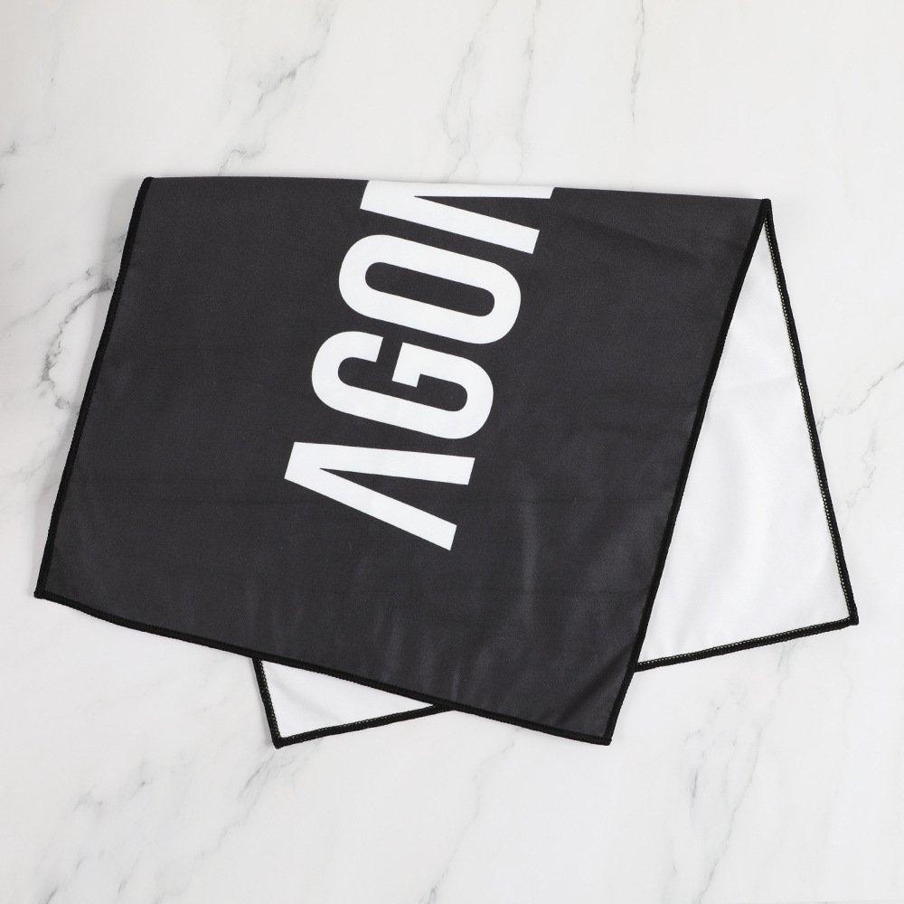 GRS RPET WUJI suministro directo de fábrica Toalla deportiva de secado rápido Toalla de secado rápido absorbente de sudor Toalla de fitness de terciopelo de doble cara