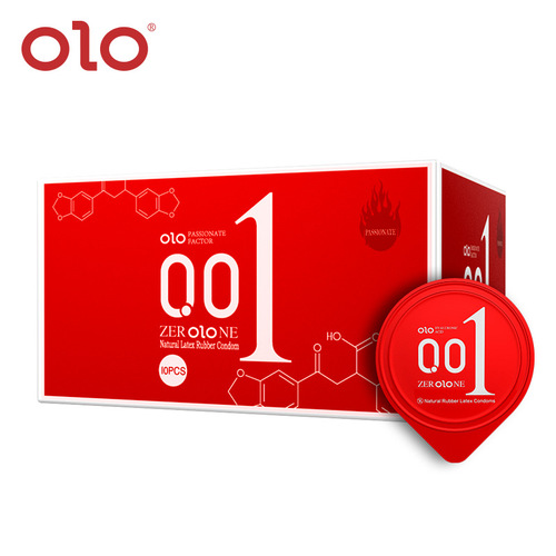OLO English version hyaluronic acid condom ultra-thin 001 condom adult sex family planning supplies wholesale foreign trade