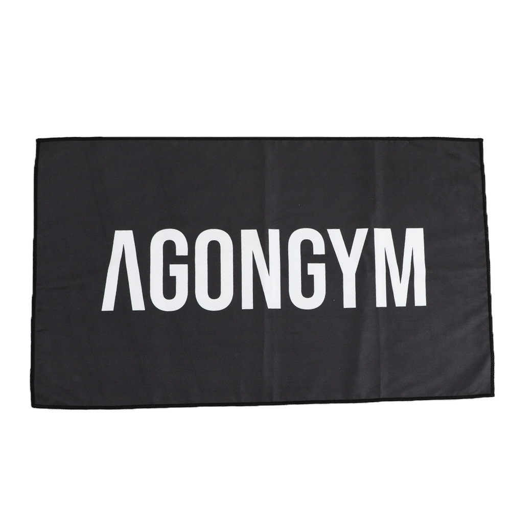 GRS RPET WUJI suministro directo de fábrica Toalla deportiva de secado rápido Toalla de secado rápido absorbente de sudor Toalla de fitness de terciopelo de doble cara