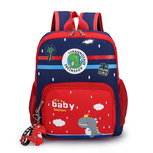 Kindergarten school bag wholesale cute little dinosaur print children's backpack male and female baby preschool small school bag