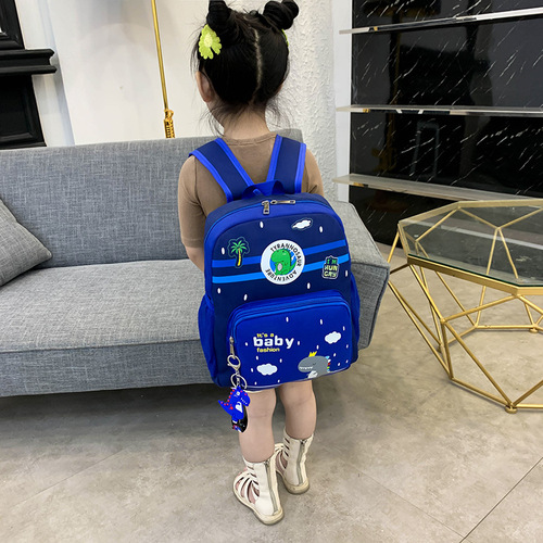 Kindergarten school bag wholesale cute little dinosaur print children's backpack male and female baby preschool small school bag