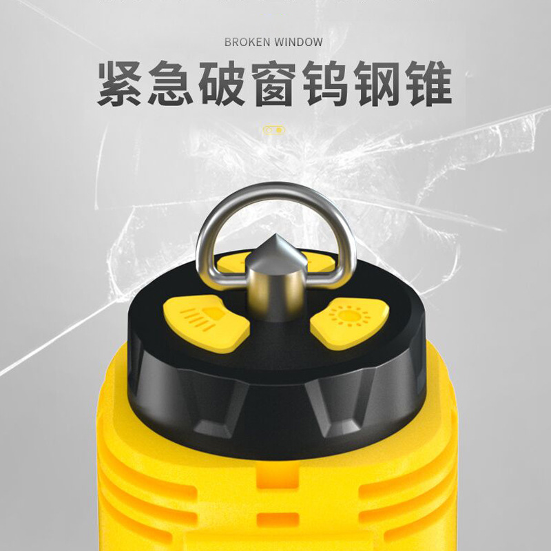 Ventas directas de fábrica nuevo multi-funcional LED de advertencia luz fuerte luz de camping repelente de mosquitos impermeable ventana rota linterna de luz fuerte