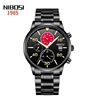 Swiss watch, trend waterproof quartz watches, calendar, steel belt, men's watch, wholesale