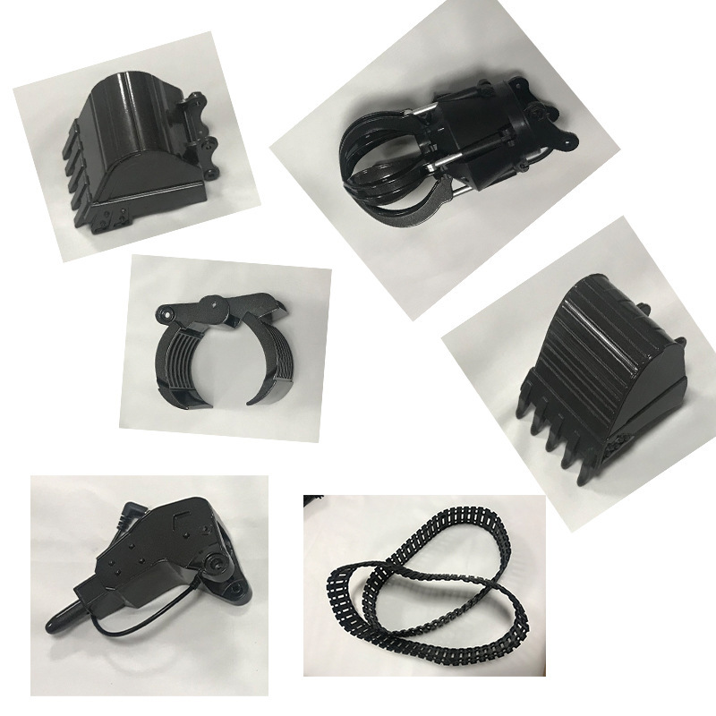 Huina Remote Control Excavator Alloy Parts Head Breaking Head Wood Grasping Machine Grasping Ball Head Engineering Vehicle Model Parts Head