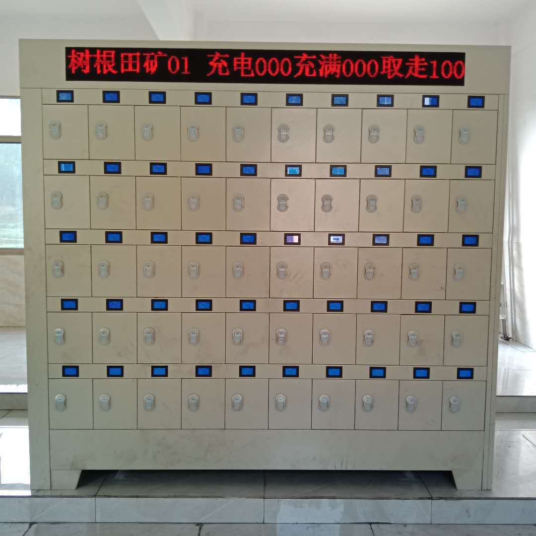 慧宁智能蓝屏矿灯充电柜 喷塑冷轧钢矿灯充电柜 CLF-100WG矿灯柜