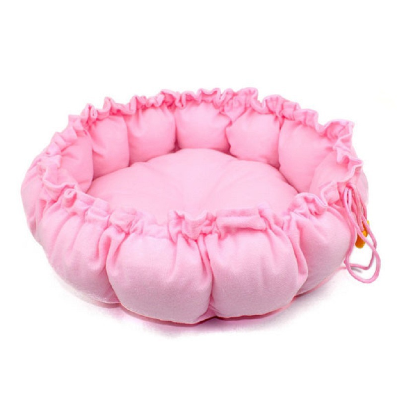 Nido de calabaza para mascotas, cama para perro o gato, cuatro estaciones, con cordón