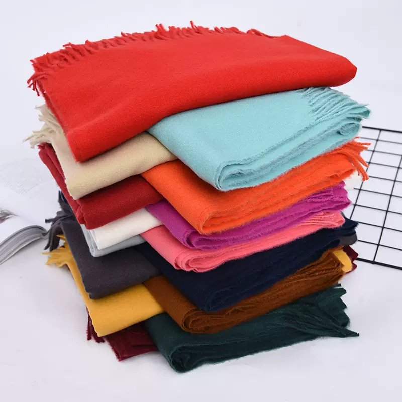 年会红围巾定制印字LOGO中国围巾刺绣公司活动庆典聚会围巾批发男