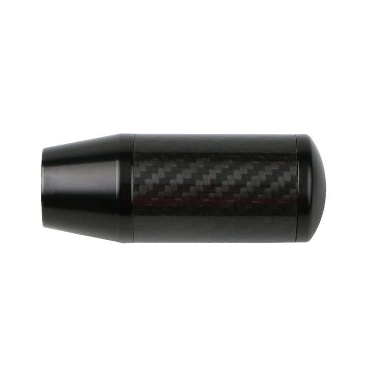 Cabeza de engranaje de fibra de carbono extraíble 9cm coche universal interior palanca de aleación de aluminio palanca de engranaje