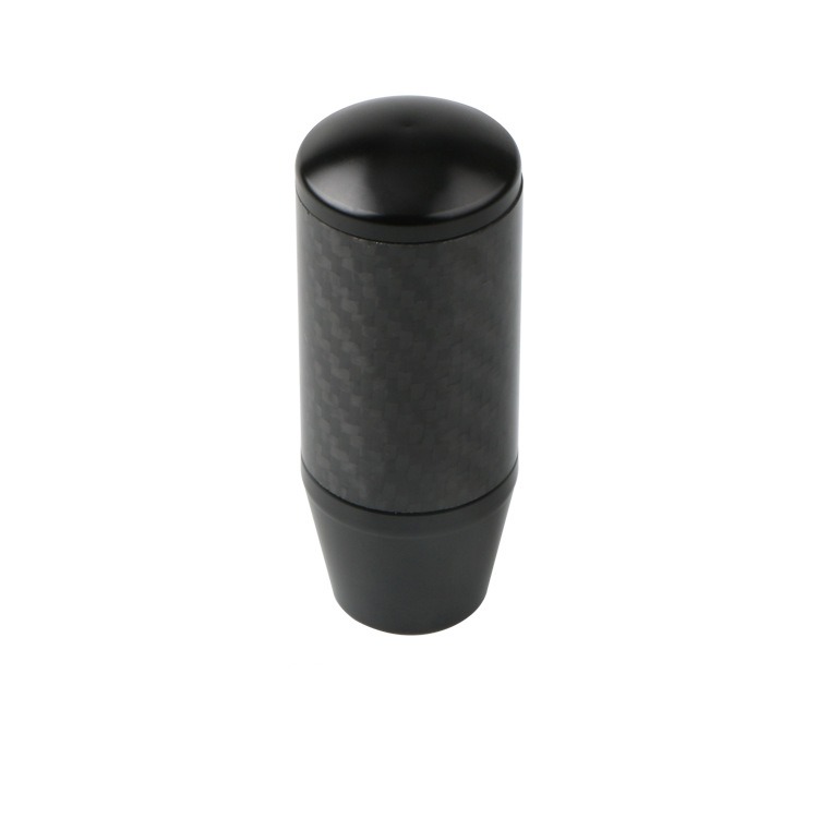 Cabeza de engranaje de fibra de carbono extraíble 9cm coche universal interior palanca de aleación de aluminio palanca de engranaje