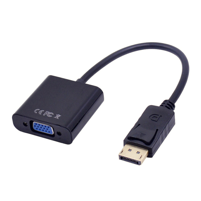 Los fabricantes suministran DP a VGA cable adaptador HD DisplayPort ordenador conexión proyector grande DP a VGA