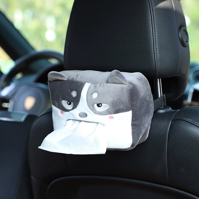 back hanging armrest box paper — Car tissue box/set - husky