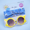 Children's headband, sunglasses, set, cartoon sun protection cream, wholesale