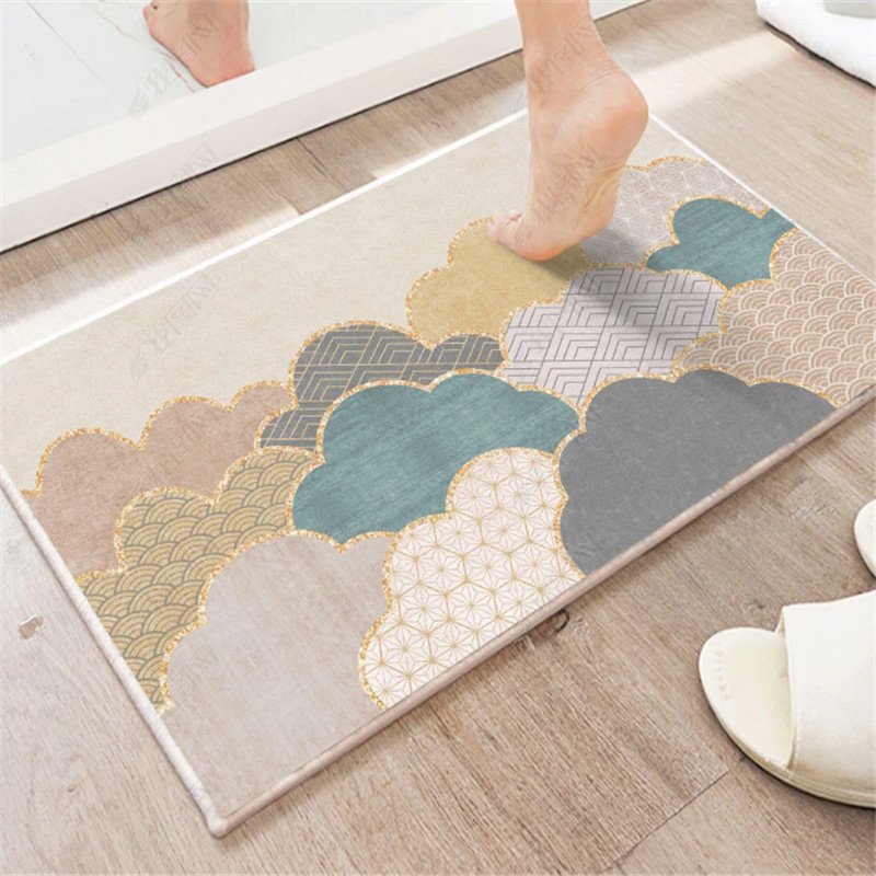 Light Luxury Entrance Floor Mat Internet Trendy Door Mat Door Door Wear-resistant Foot Mat Household Outdoor Mat Door Carpet Anti-slip Mat