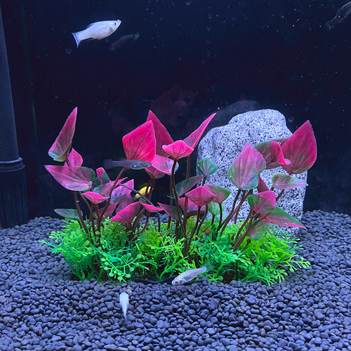 Plastic Fake Grass Aquarium Decoration Plant Landscape Fabric for DIY Fish Tank, Large and Small Sizes, Factory Direct Sale and Wholesale