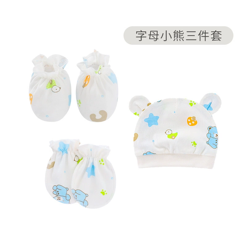 Внешняя торговля Европа и США бинауральная печать новорожденного плода колпачок детские перчатки Крышка ноги детская крышка руки и ноги крышка 82104 поставка