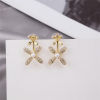 Earrings, trend fashionable accessory, Korean style, silver 925 sample, city style, wholesale