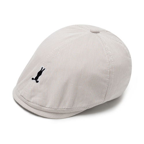 Children's Fashionable Bunny Beanie with Embroidery, Gentleman Hat, Wholesale