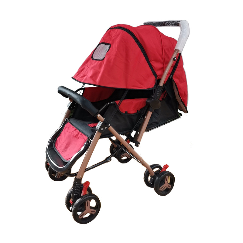 Cochecito de bebé plegable y ligero, de dos vías, cuatro ruedas, directo de fábrica, venta al por mayor.