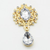 Flat alloy broiler DIY jewelry accessories decorative rhinestone acrylic diamond buckle 10