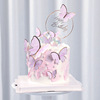 Factory direct selling INS wind decorative iron gold cashier round brand butterfly birthday cake account