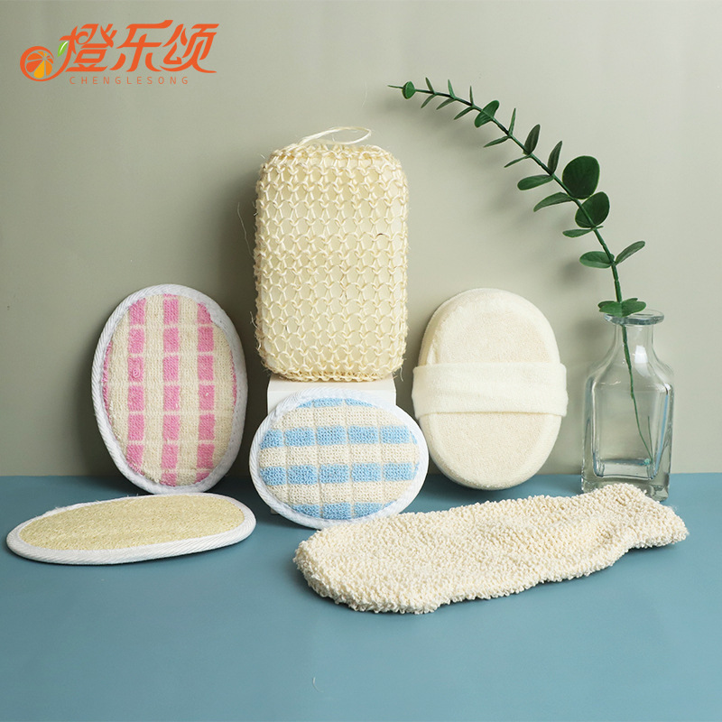 Hotel disposable sisal cotton linen bath wipe bath brush sponge bath towel bath bath ball loofah towel