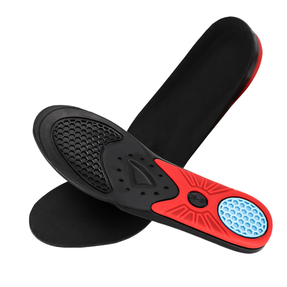 Shock-absorbing breathable insoles for men and women