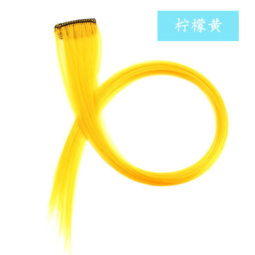 Colorful weft earphone hair color woven hair color tape matte high-temperature silk can be straightened with one clip long hair direct source factory distribution