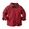 Shirt, black bow tie