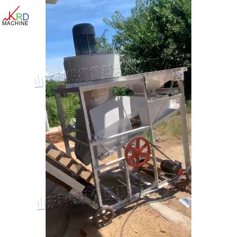 双级滚筒花生去尾机 花生去把风选一体机 花生米去杂筛选机现货