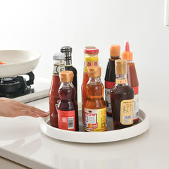 廚房旋轉式調料置物架調味瓶罐用品收納盒神器多功能桌台面果蔬盤