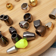 電鍍喇叭形塑料穿繩扣廠家工裝服吊鐘穿繩鈕扣帽衣繩扣子