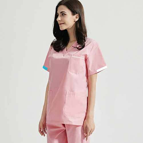 Hand washing clothes female doctor surgical clothes surgical operating room beauty salon work clothes oral doctor short sleeve men and women foreign trade
