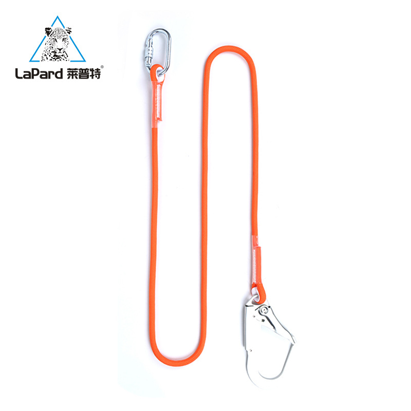莱普特户外安全带配绳高空作业防坠落安全绳工地施工保护大钩缓冲