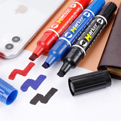 50 pieces of Weib Oil Markers, Double-Headed, Red and Black, Large Tip, Logistics Big Cotton Core, 12MM, Factory Supply