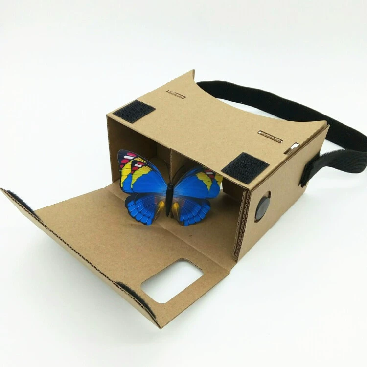 VR Cardboard Viewer New Valley 2nd Gen, 3D Virtual Reality, 3–7" Phones, Customizable