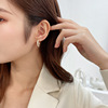 Design earrings, zirconium, silver needle, trend of season, silver 925 sample, wholesale