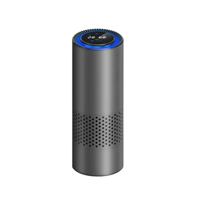 Cross-border hot-selling car air purifier smart human body induction negative ion odor removal small desktop purifier (Hava təmizləyiciləri) - chinese-instruction-dark-gray