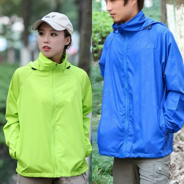 Sun Protection Clothing with Custom Logo, Summer Lightweight Jacket for Men and Women, Outdoor Sports Windproof and Water Repellent