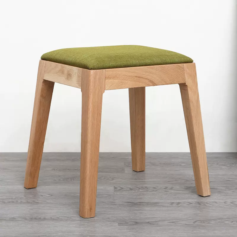 舜伊家具卧室梳妆凳实木化妆椅子软座日式化妆凳子简约小方凳