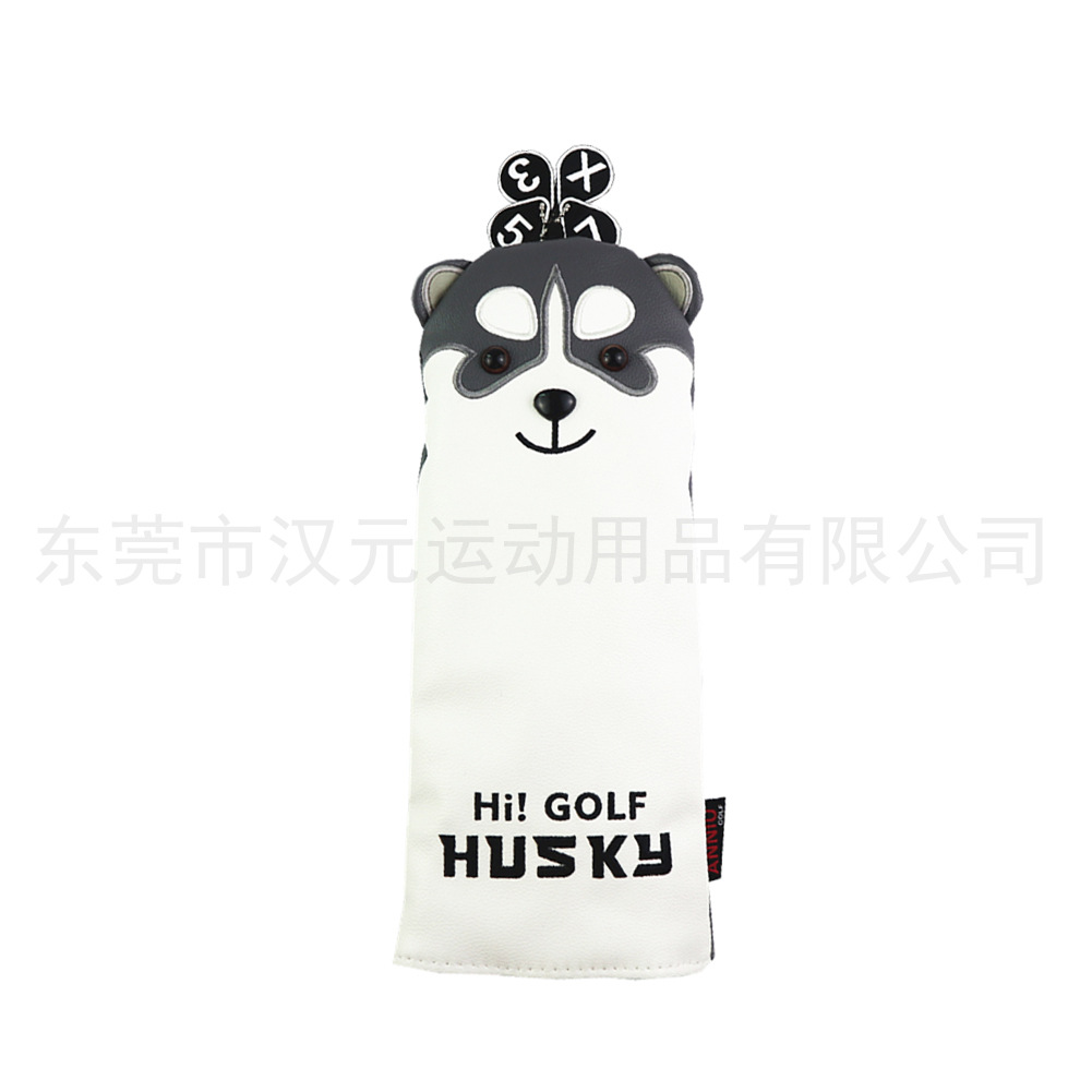 Fabricante OBM e-commerce Golf Club de madera Manga Club cabeza protección lindo Husky headcover