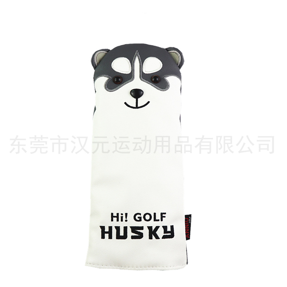Fabricante OBM e-commerce Golf Club de madera Manga Club cabeza protección lindo Husky headcover