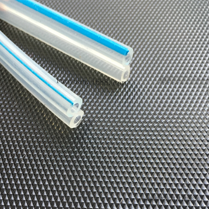 食品级气相硅胶QSIL双色并排硅胶管 多色双排硅胶管