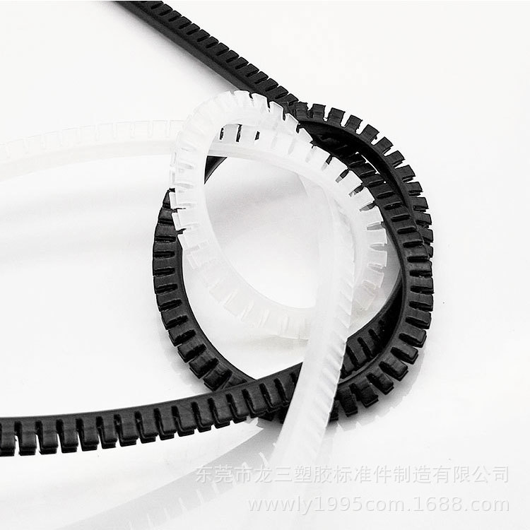 供应KG-012PE活用护线套 自由护线齿黑色白色 10米/卷