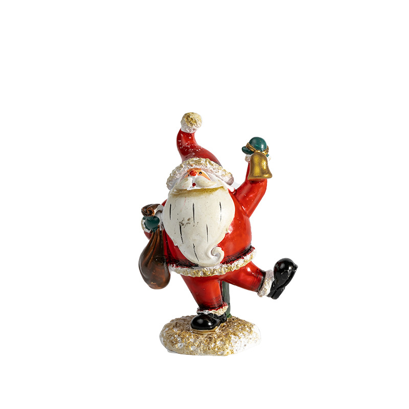 Resina vieja muñeco de nieve decoración de escritorio decoración colorida pintada a mano hace viejos retro americanos mostrador decoración