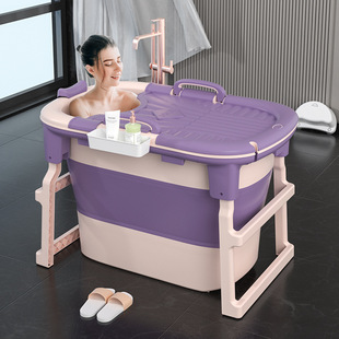 Factory direct folding bath bucket adult large bath bucket can sit and lie high home bathtub bath basin wholesale