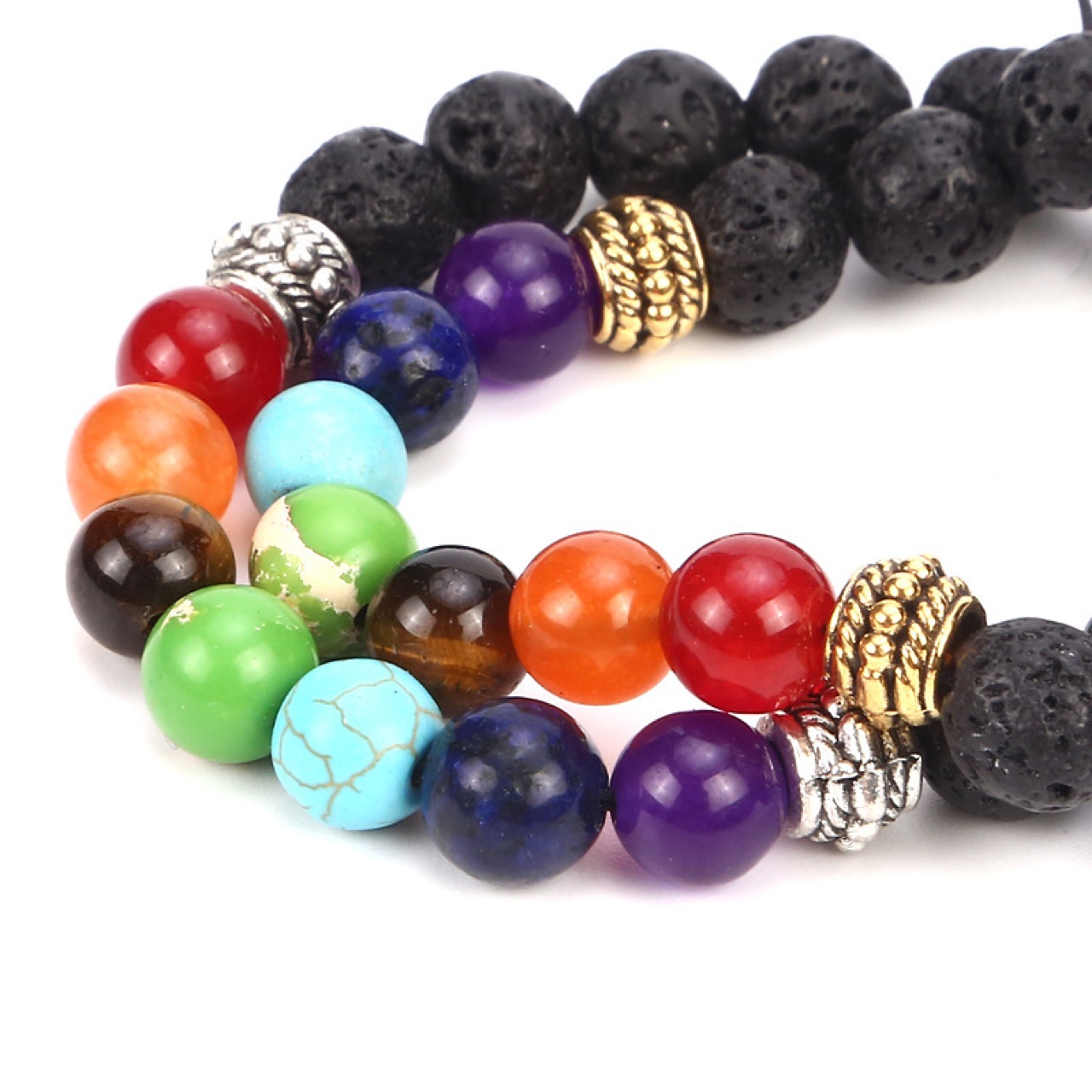 Pulsera de aleación y piedras (árbol de la vida, ojo de tigre)