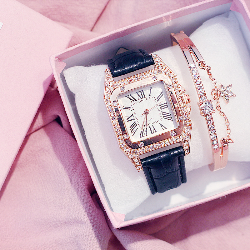 Nuevo reloj de moda para mujer Cubo de vino cinturón cuadrado reloj de mujer estudiante estilo coreano reloj casual image 9