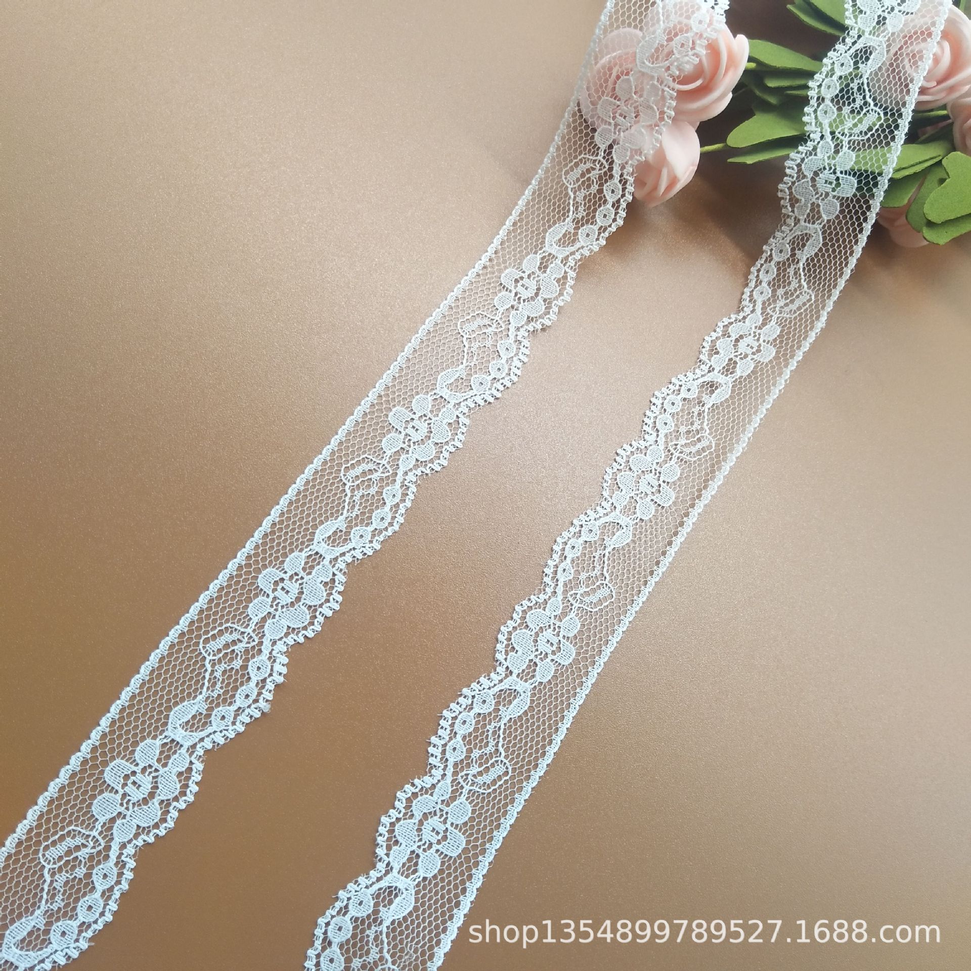 厂家现货批发2.2cm热销款无弹蕾丝花边