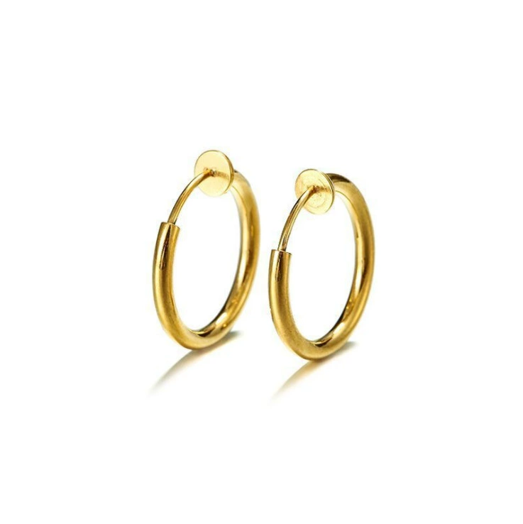 Steel spring stainless steel, ear clips, nose piercing, jewelry, earrings, accessory, new collection
