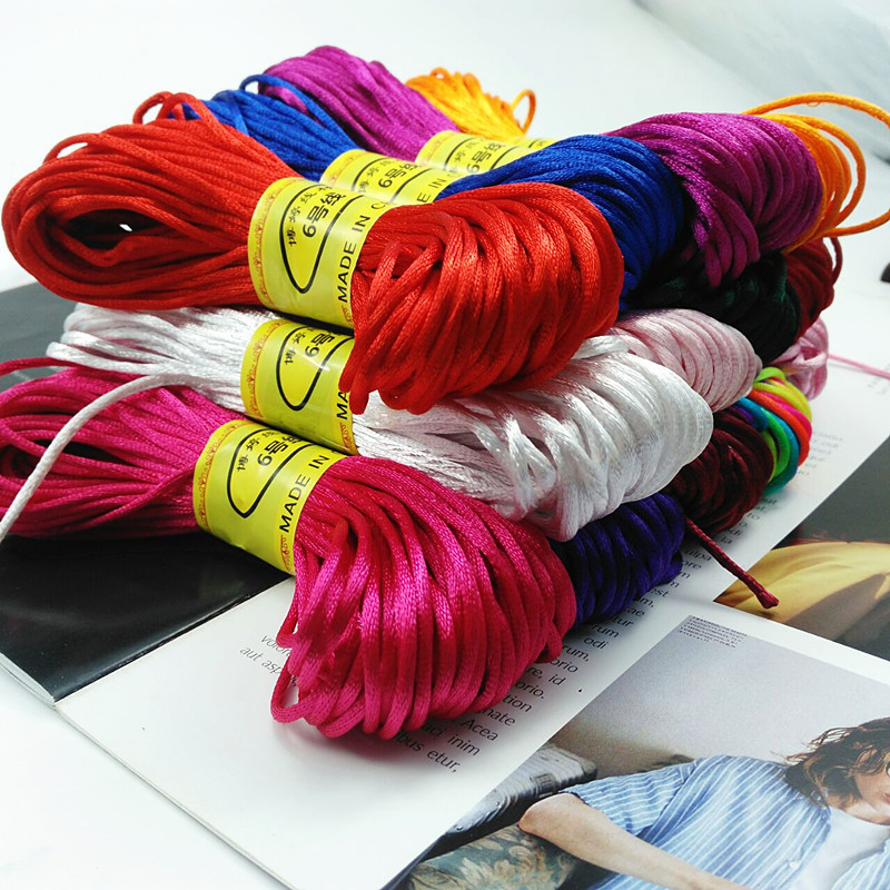 Boting Line 6 20 m Chinese knot wire 2mm thick jade wire red rope necklace pendant bracelet braided hand rope diy